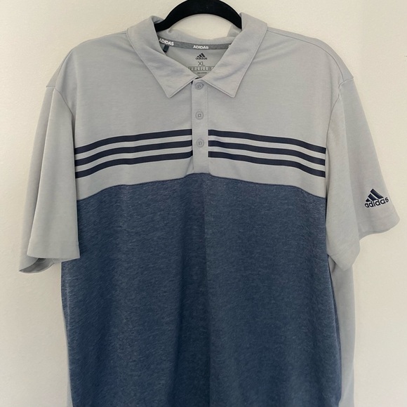 adidas - Men's Heather Color Block Golf Polo - Size XL - Picture 5 of 6